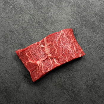 raw flat iron steak