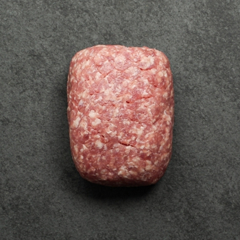 Overhead image of ground pork, perfect for meatballs, dumplings, stir-fries, and more.