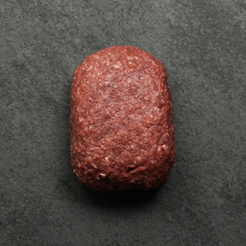 Overhead image of lean ground bison, a naturally lean option for burgers, meatballs and more.
