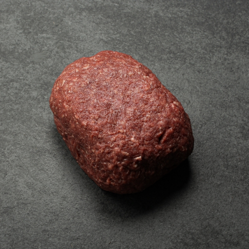 Overhead image of lean ground bison, a naturally lean option for burgers, meatballs and more.