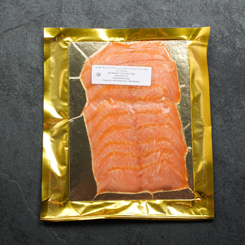 vodka smoked salmon package